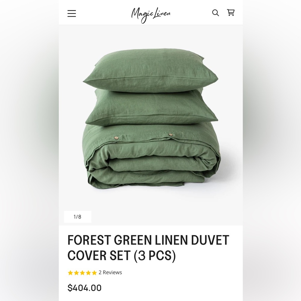 Magic Linen 3piece Bedding Set